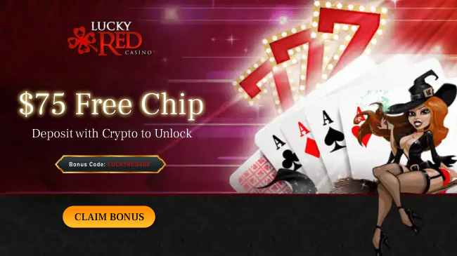 Lucky Red Casino No Deposit Bonus $75 Free Chip & Code